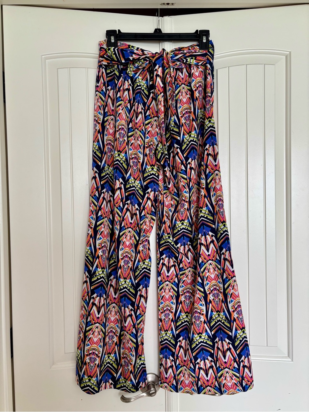 Tyche Multicolor Geometric Wide-Leg Palazzo Pants